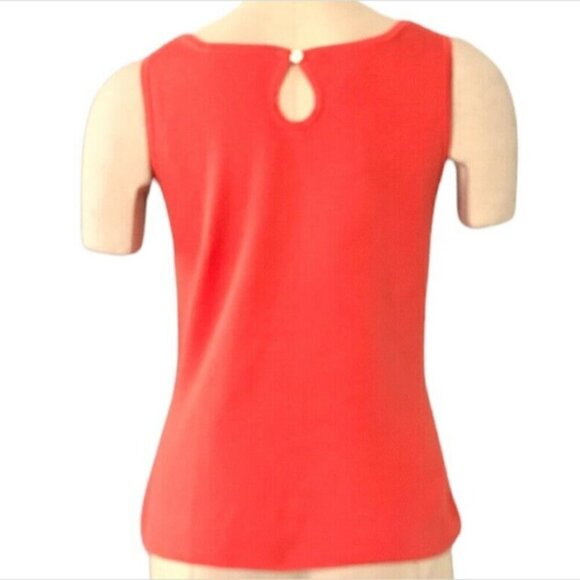 Tommy Bahama Silk-Cotton Tank Top Sz S (4/6) Coral Pink #3H - Picture 3 of 6